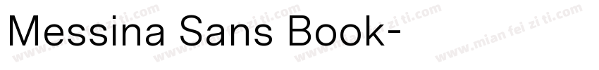 Messina Sans Book字体转换